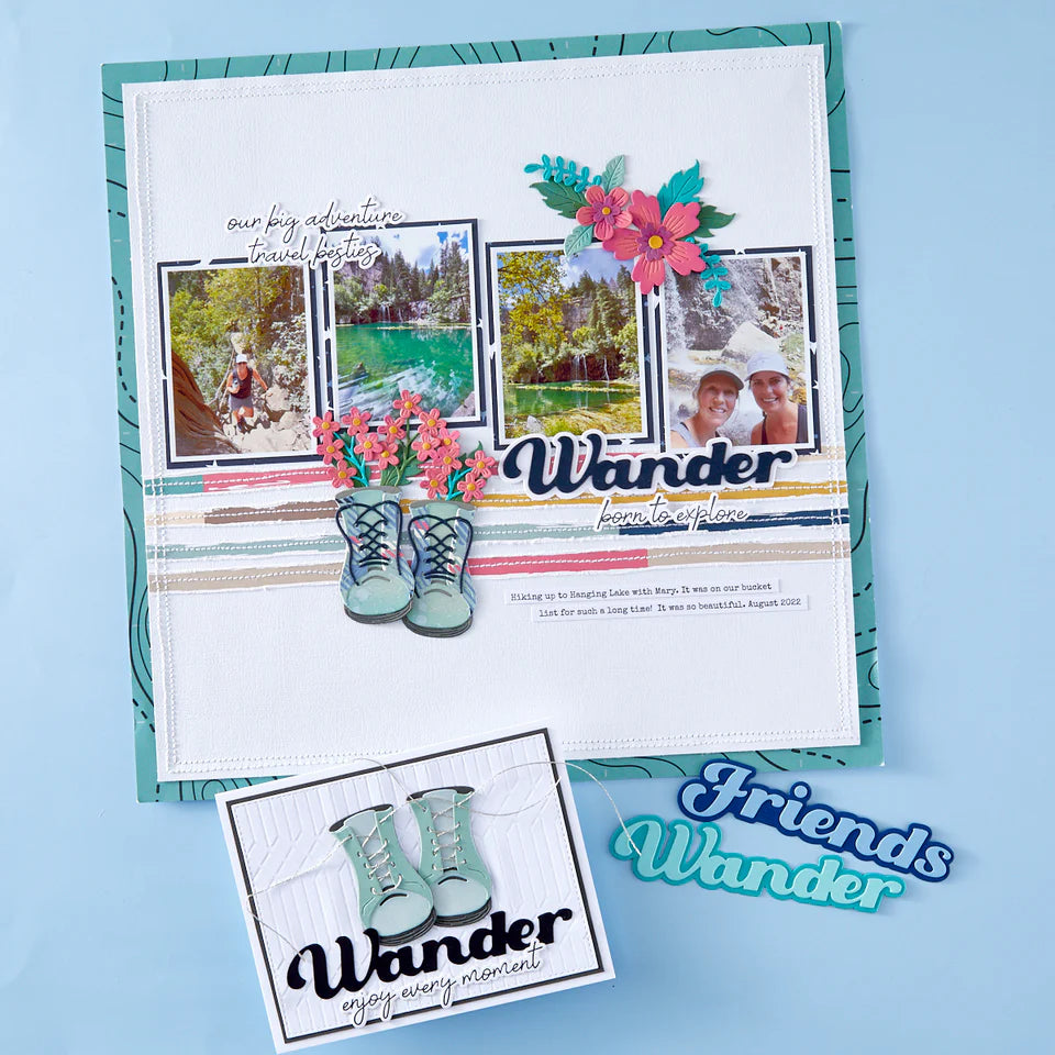 Wander Boots Etched Dies | Storytelling Collection