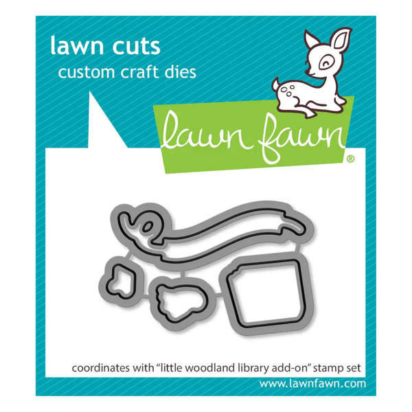 Little Woodland Library Add-on Stamp + Die Bundle