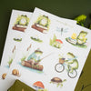 Literary Frog Sticker Sheets