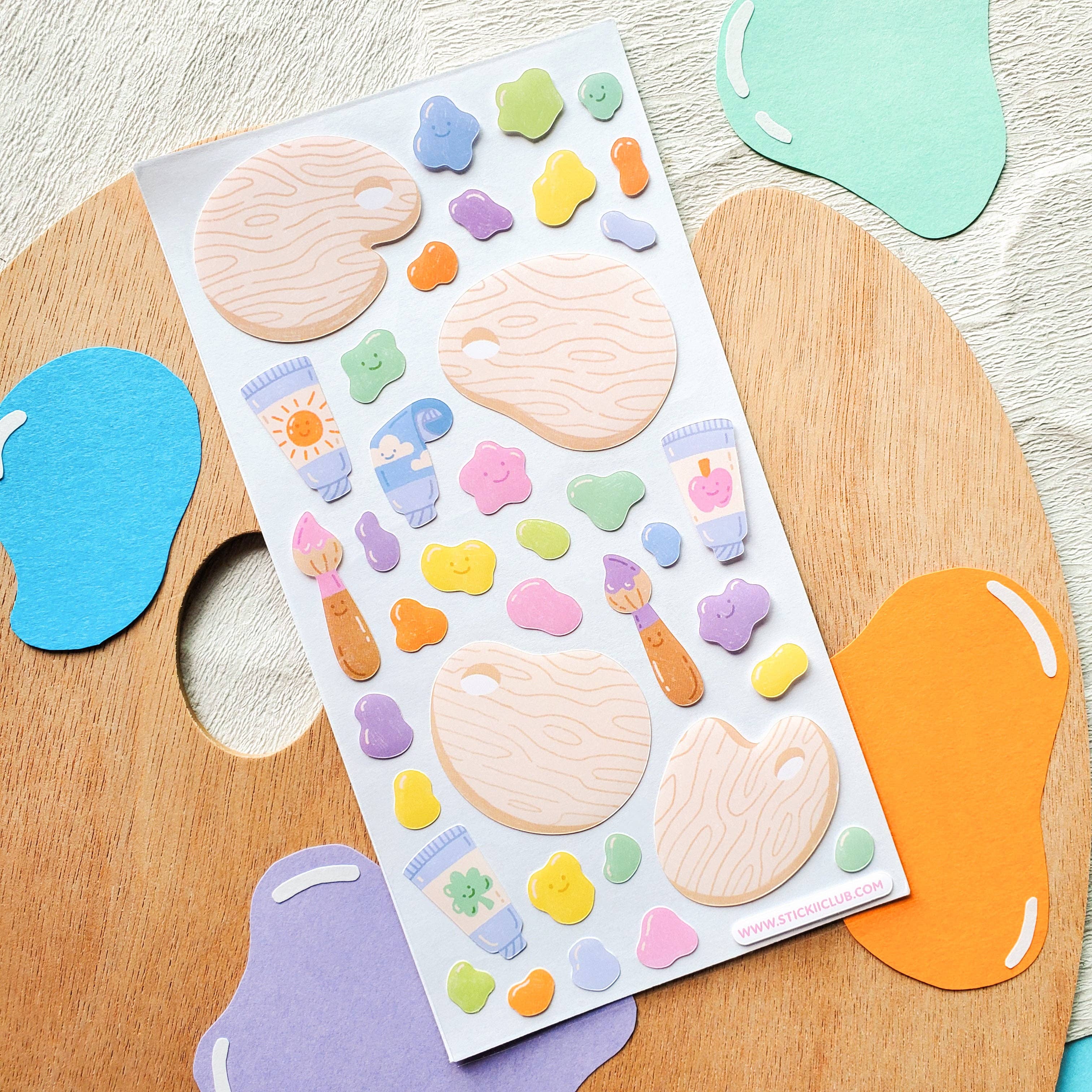 Let’s Paint! Clear Stickers
