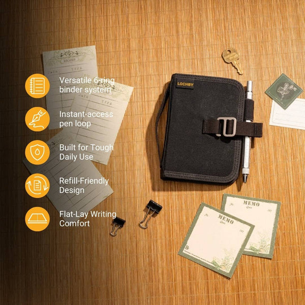 Field Binder A7 6-Ring Travel Journal