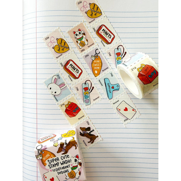 Tiny Treasures Faux-stage Stamp Washi