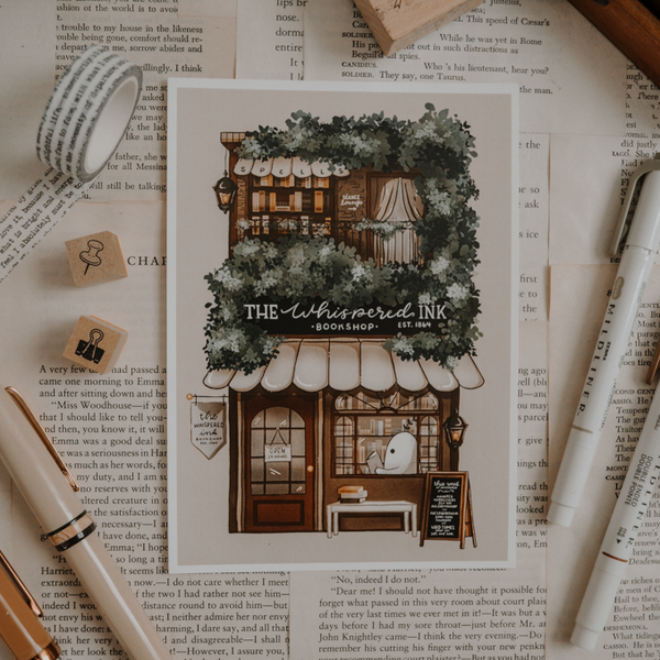 Cello Bookshop Art Print