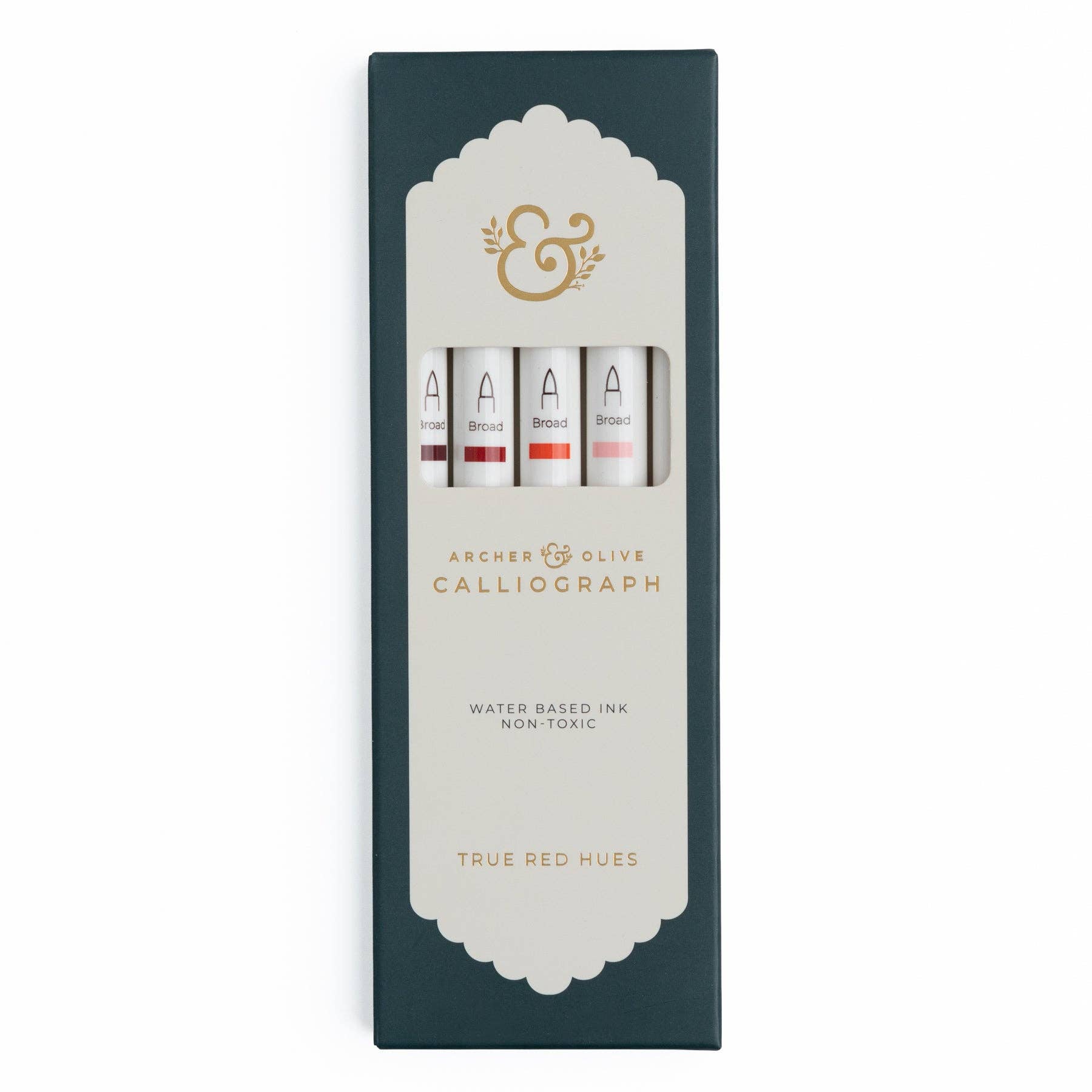 True Red Hues 5pc Pen Sets | Acryolgraphs or Calliographs