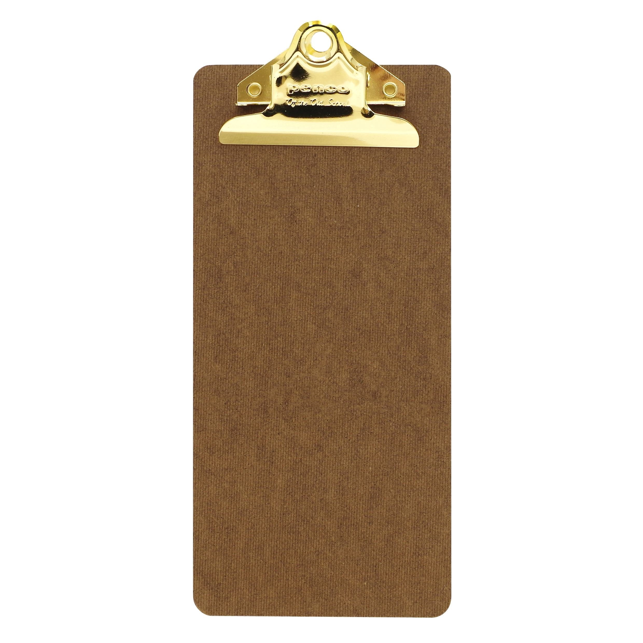 Check Size Old School Clipboard with Gold Clip