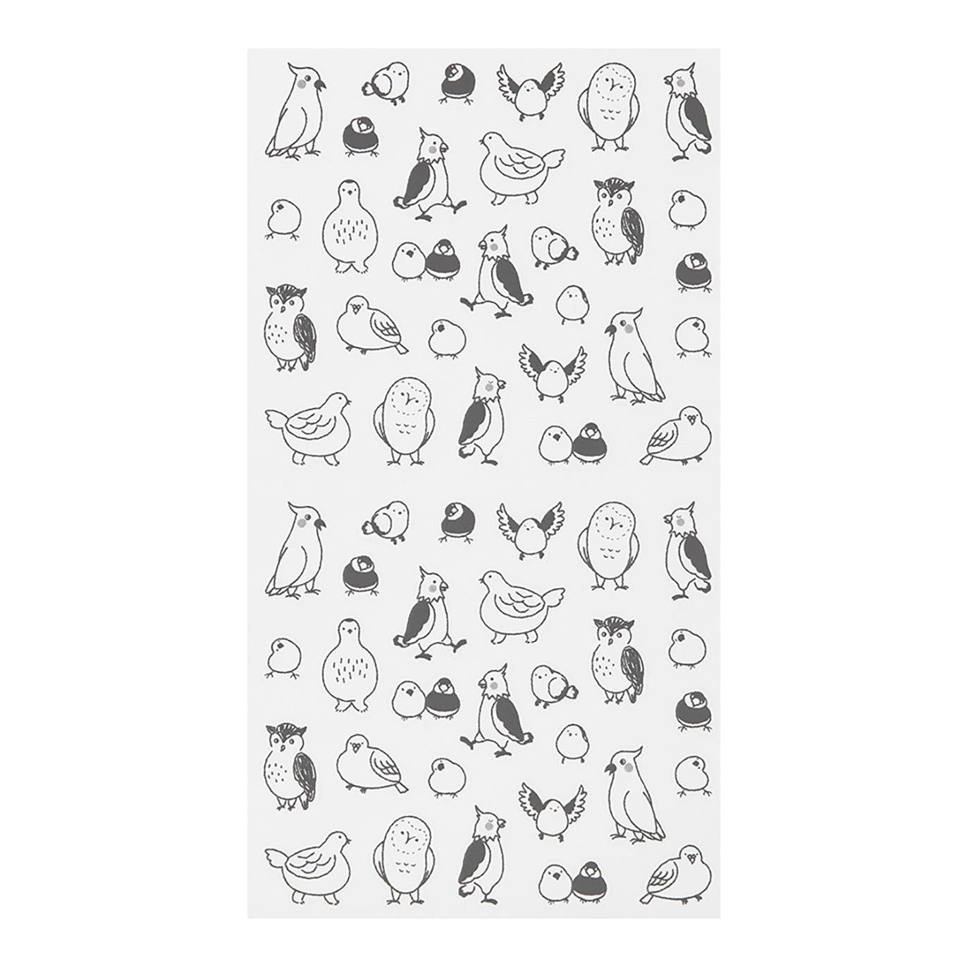Chat Bird Clear Planner Stickers No. 2593