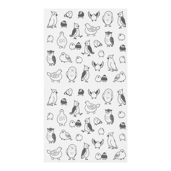 Chat Bird Clear Planner Stickers No. 2593