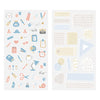 Stationery Washi Sticker Sheet 2pk