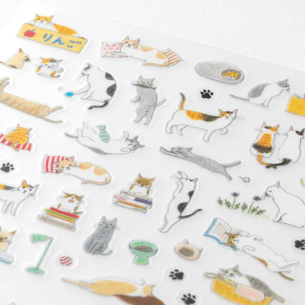 Cats Small Clear Planner Stickers No. 2687