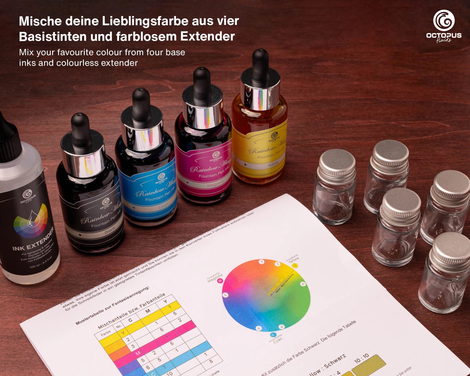 Rimik Rainbow Ink Mixing Kit for Fountain Pens