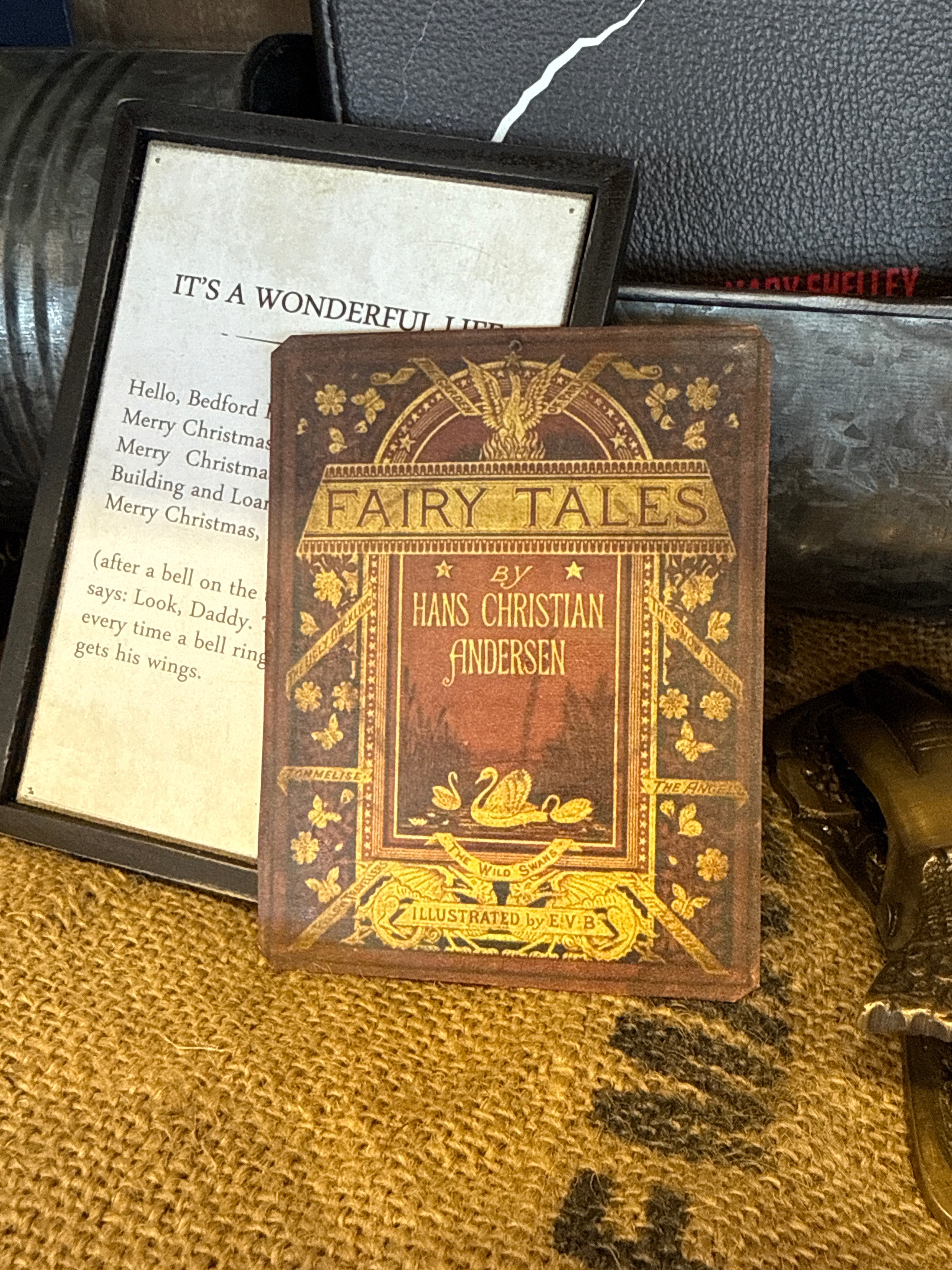 Handmade Vintage Book Cover Ornaments {clearance}