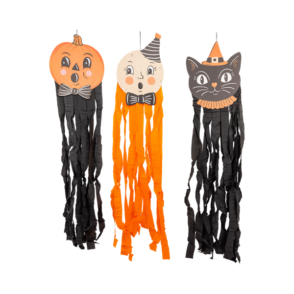 Vintage Halloween Characters Hanging Streamers