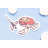 Stabby Crabby Clear Vinyl Sticker
