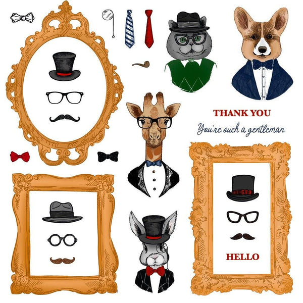 Dapper Decor 6x8 Rubber Cling Stamp Set
