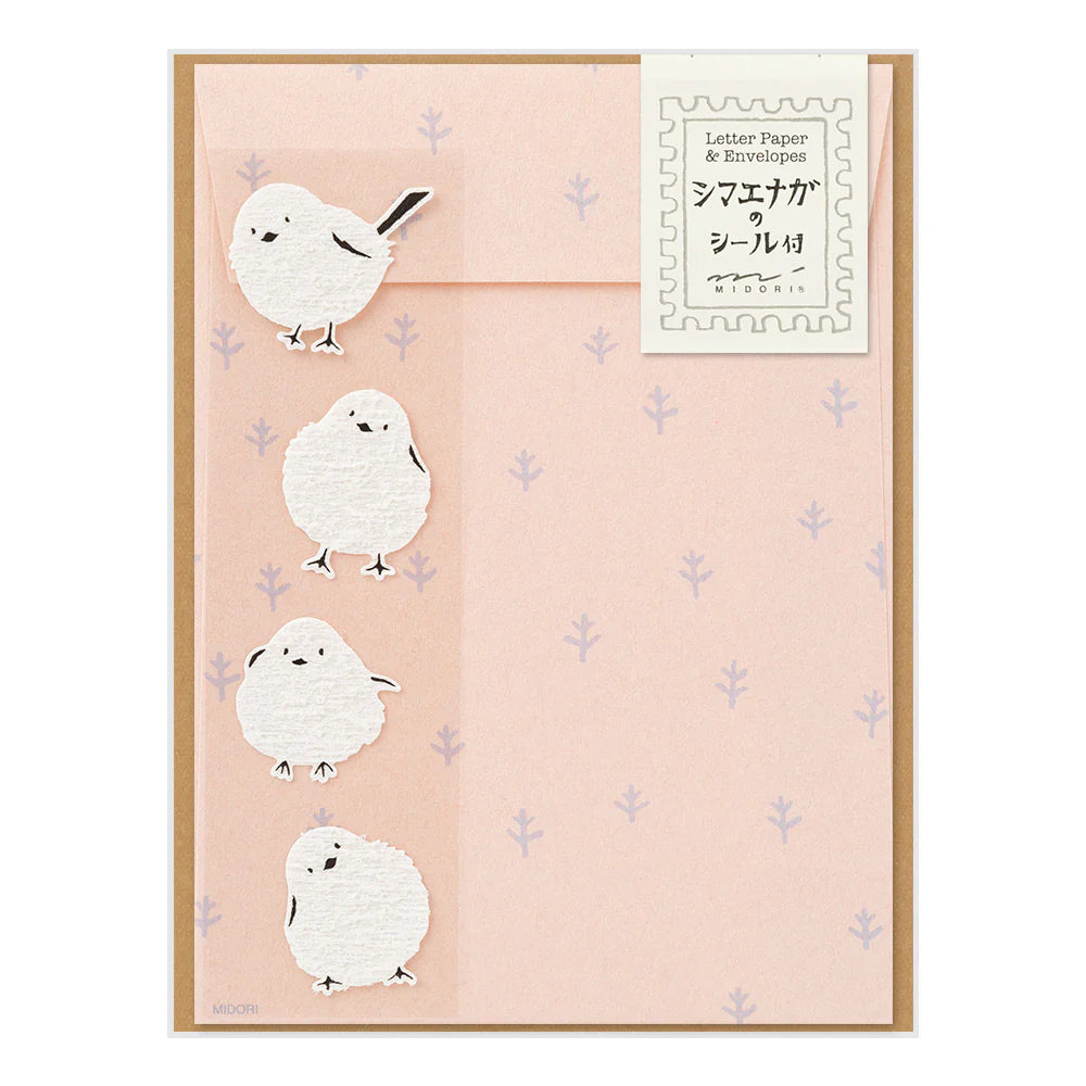 Long-tailed Titmouse Letter Set