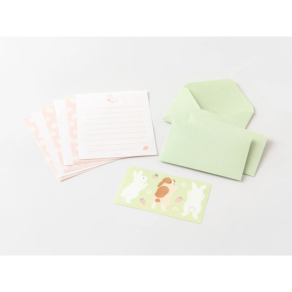Hungry Rabbit Mini Letter Set w/ Stickers