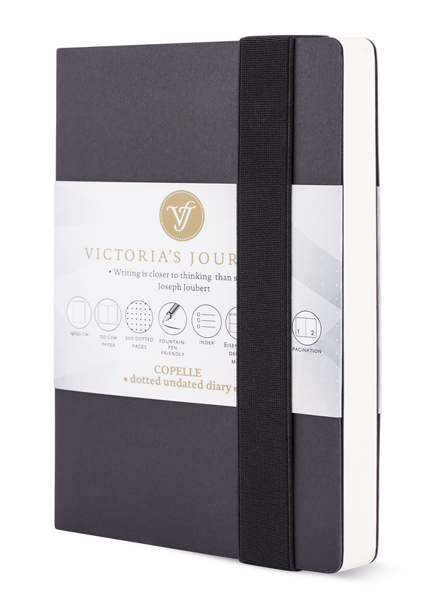 Black Copelle A5 Kraft Dotted Bullet Journal