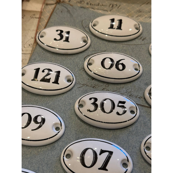 Porcelain Bisque Numbers