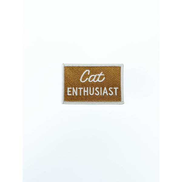 Cat Enthusiast Embroidered Iron On Patch
