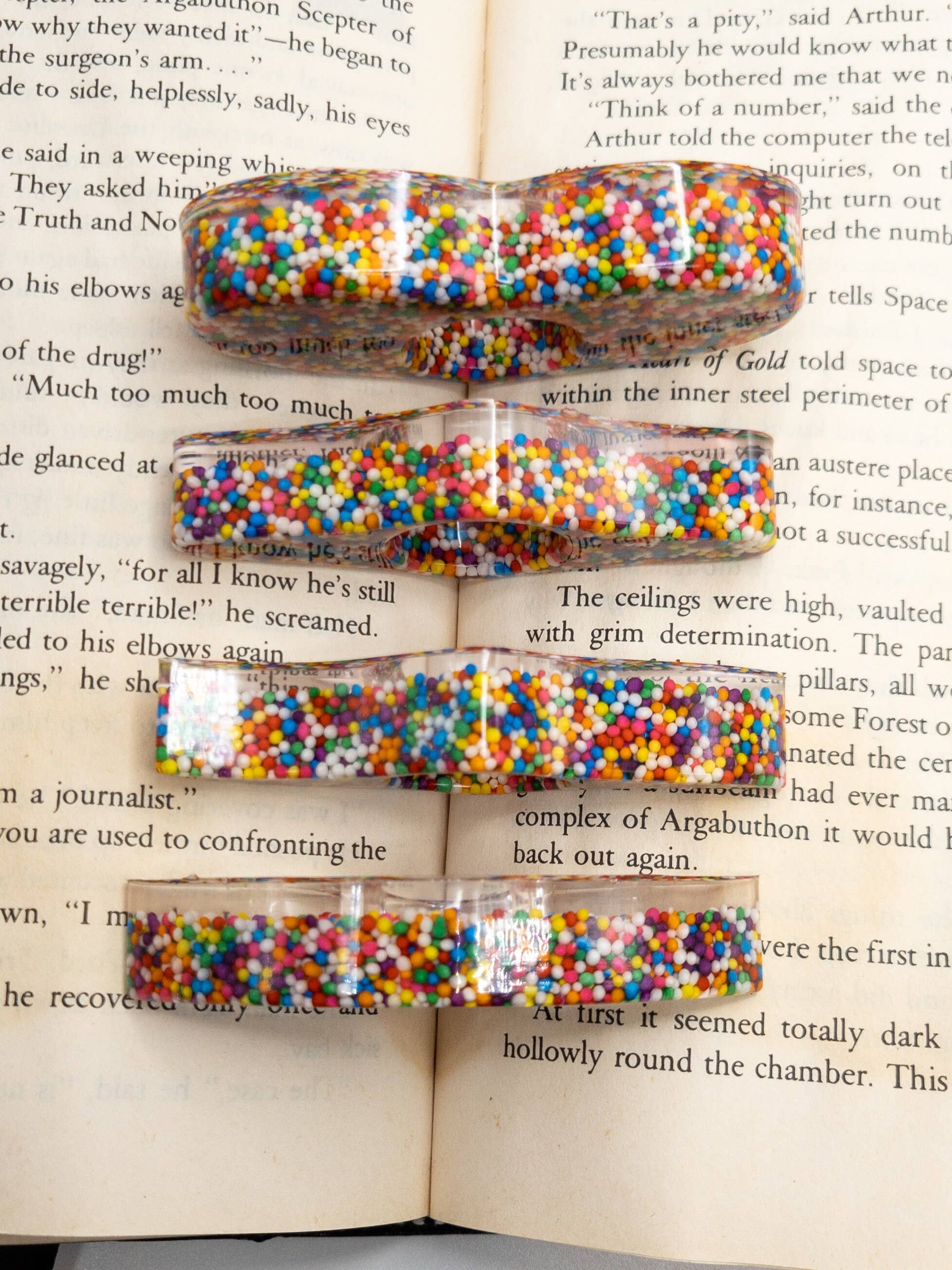Rainbow Sprinkle Book Holder/Page Spreader