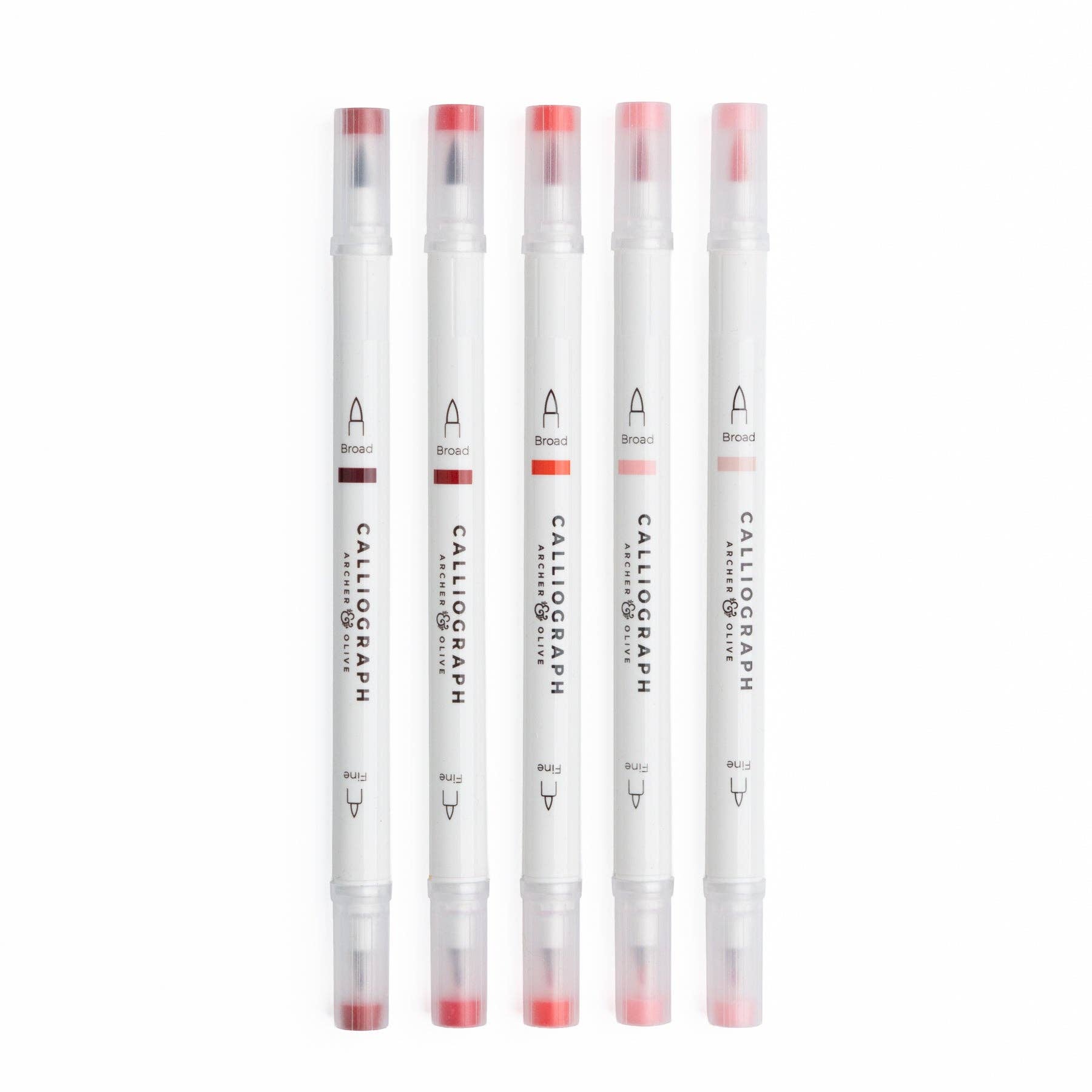 True Red Hues 5pc Pen Sets | Acryolgraphs or Calliographs