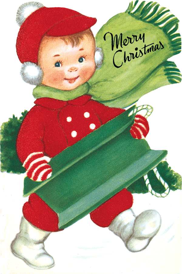 Christmas Cheer Die Cut Greeting Card Packet