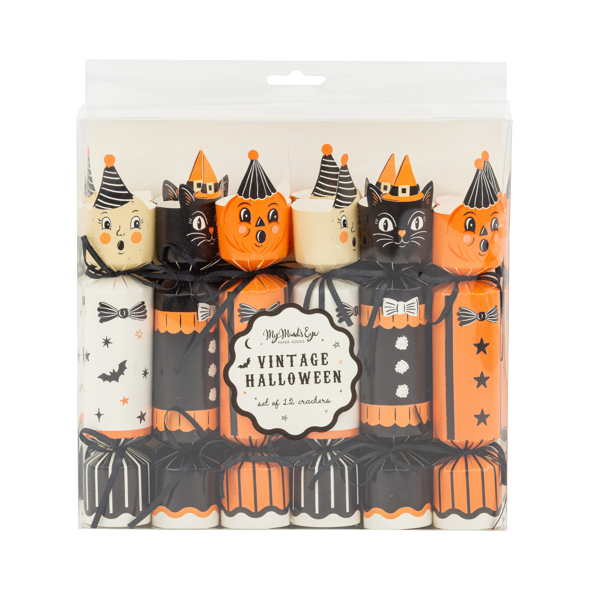 Vintage Halloween Characters Party Crackers