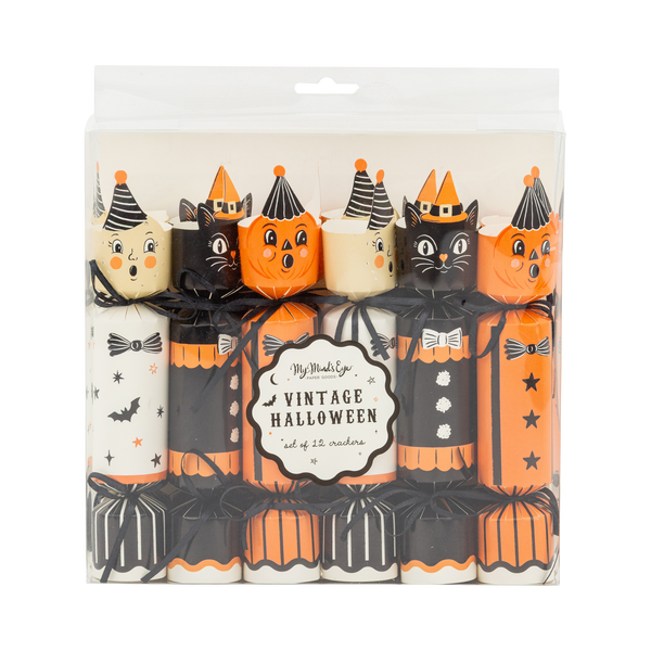 Vintage Halloween Characters Party Crackers