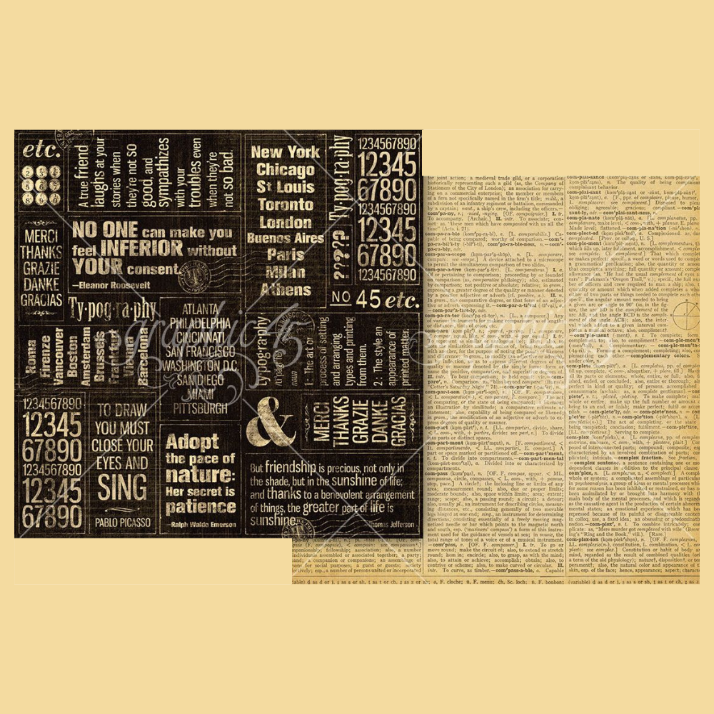 Typography Collection Keepsake Kits