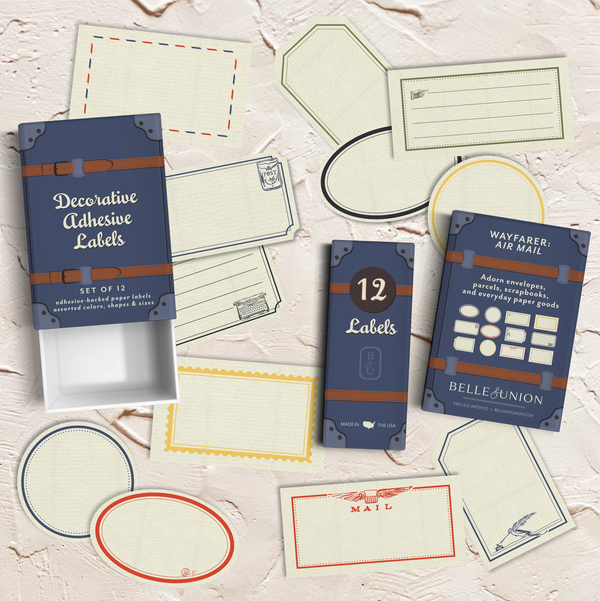 Air Mail Wayfarer Paper Label Stickers