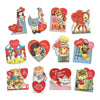 Vintage Die-cut Sarcastic Valentine's Day Cards | Set of 12