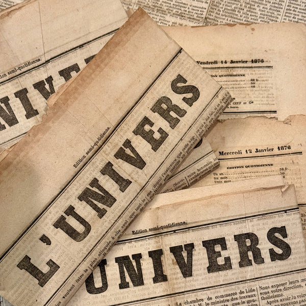 1800s Antique French Newspaper