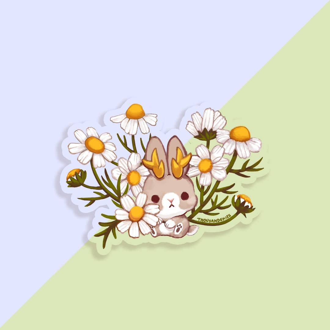 Jackalope's Garden Transparent Vinyl Sticker