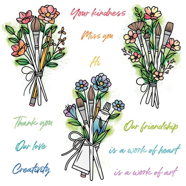 Work Of Heart 6x6 Photopolymer Stamp Set