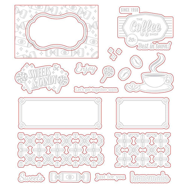 Fall Treats Coordinating Die Set | Vintage Gift Card Box Add-On {Retired}