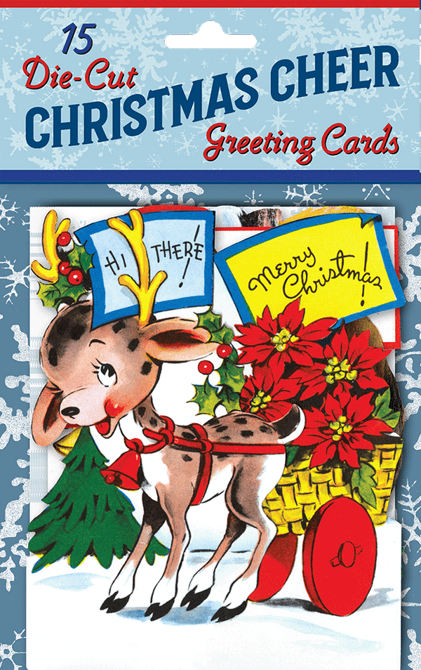 Christmas Cheer Die Cut Greeting Card Packet