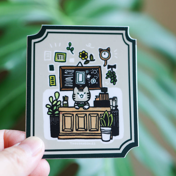 Stationery Store Vinyl Sticker