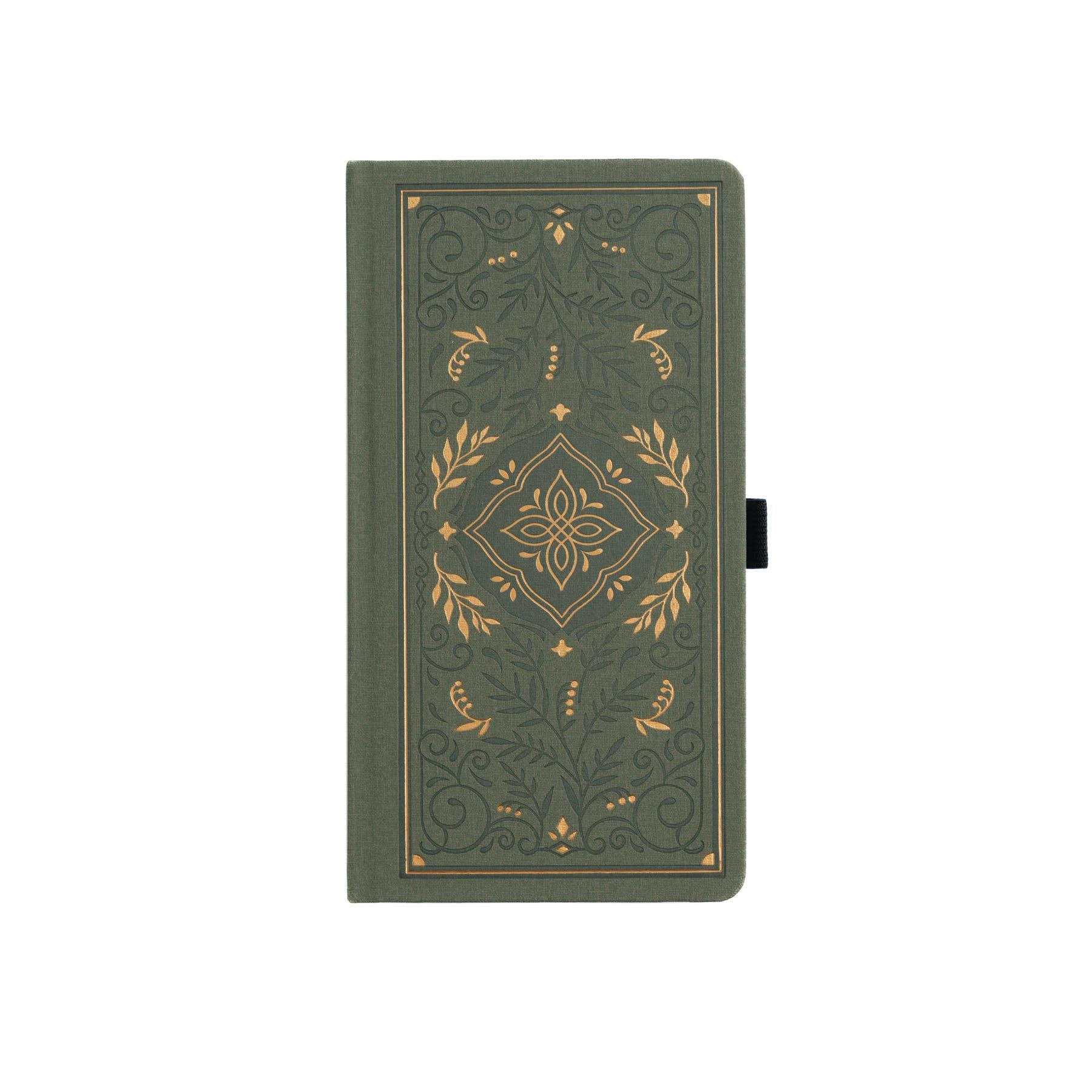 Storybook In Vintage Olive Dot Grid Notebook