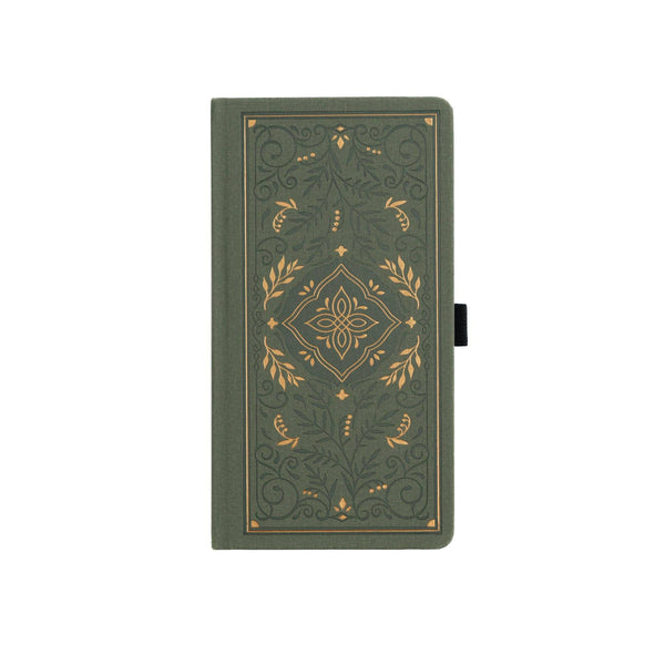 Storybook In Vintage Olive Dot Grid Notebook