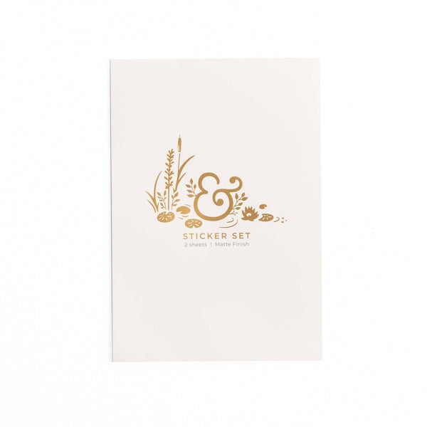 Swan Pond Sticker Set