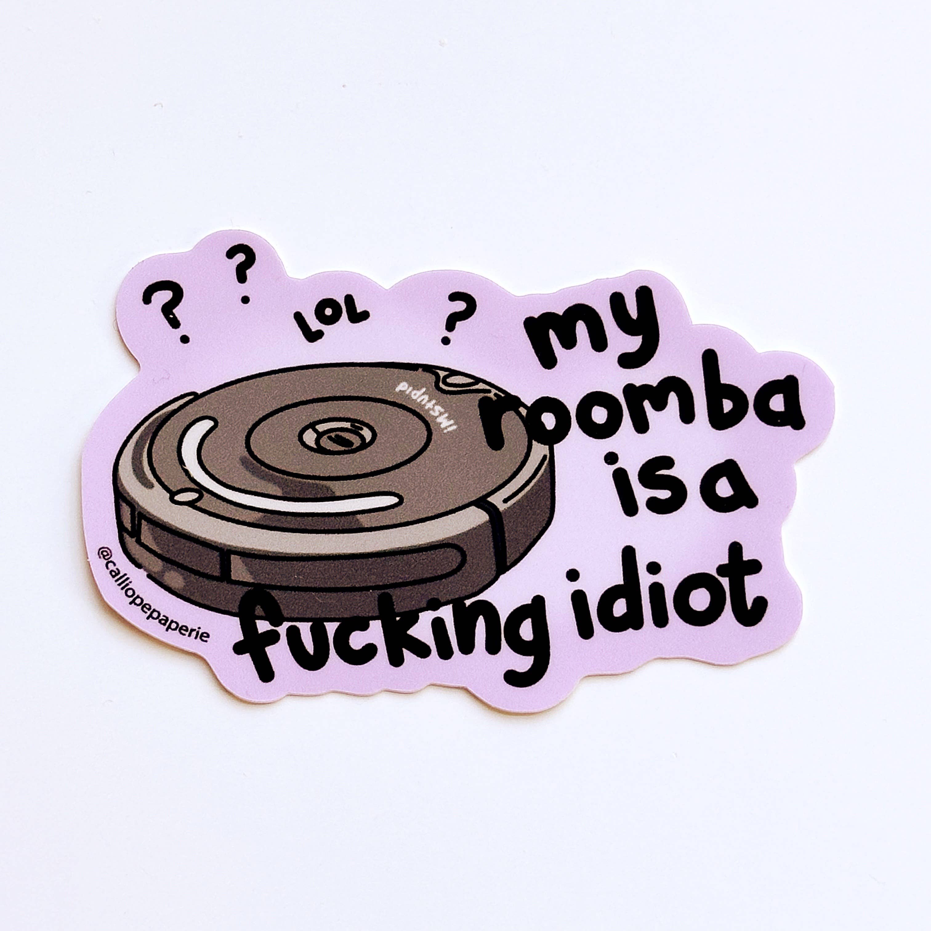 Idiot Roomba Vinyl Sticker