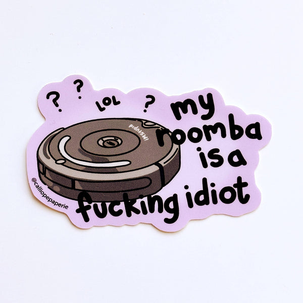 Idiot Roomba Vinyl Sticker