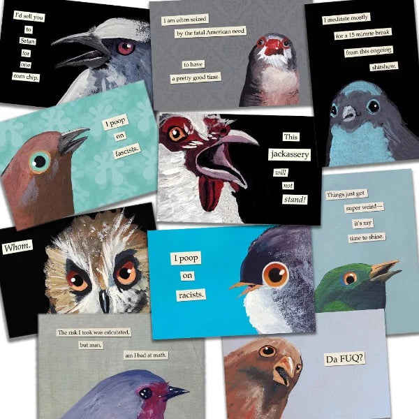Cartes postales Troubled Birds {ensemble de 50}