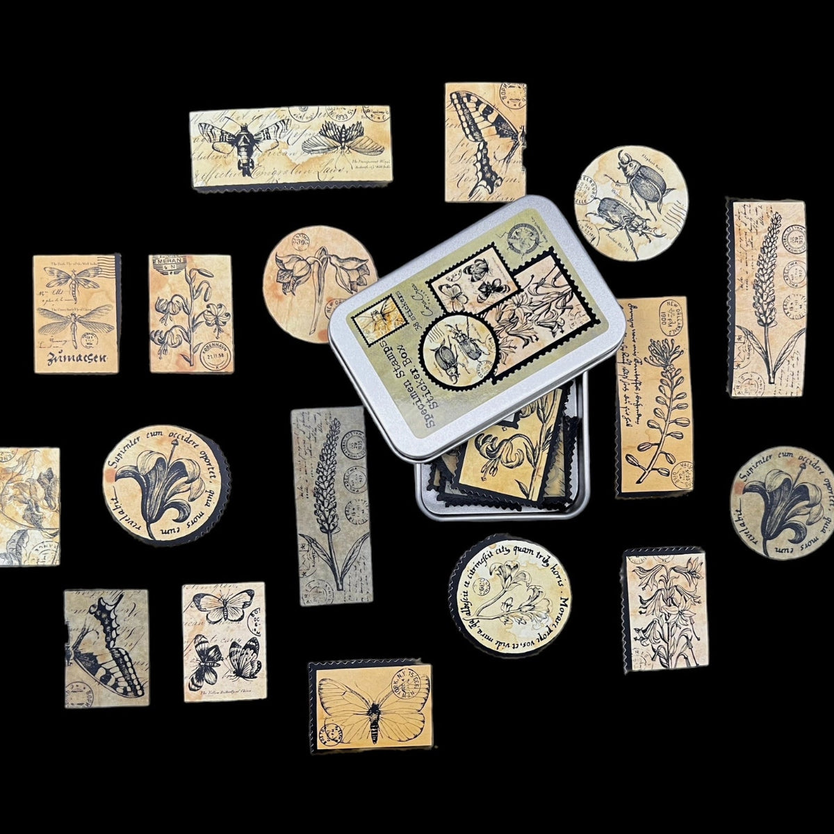 Specimen Sticker Tin Box