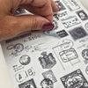 Postal Elements Transparent Sticker Sheet