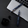 Cobalt Eclipse + Rose Gold Retractable Fountain Pen