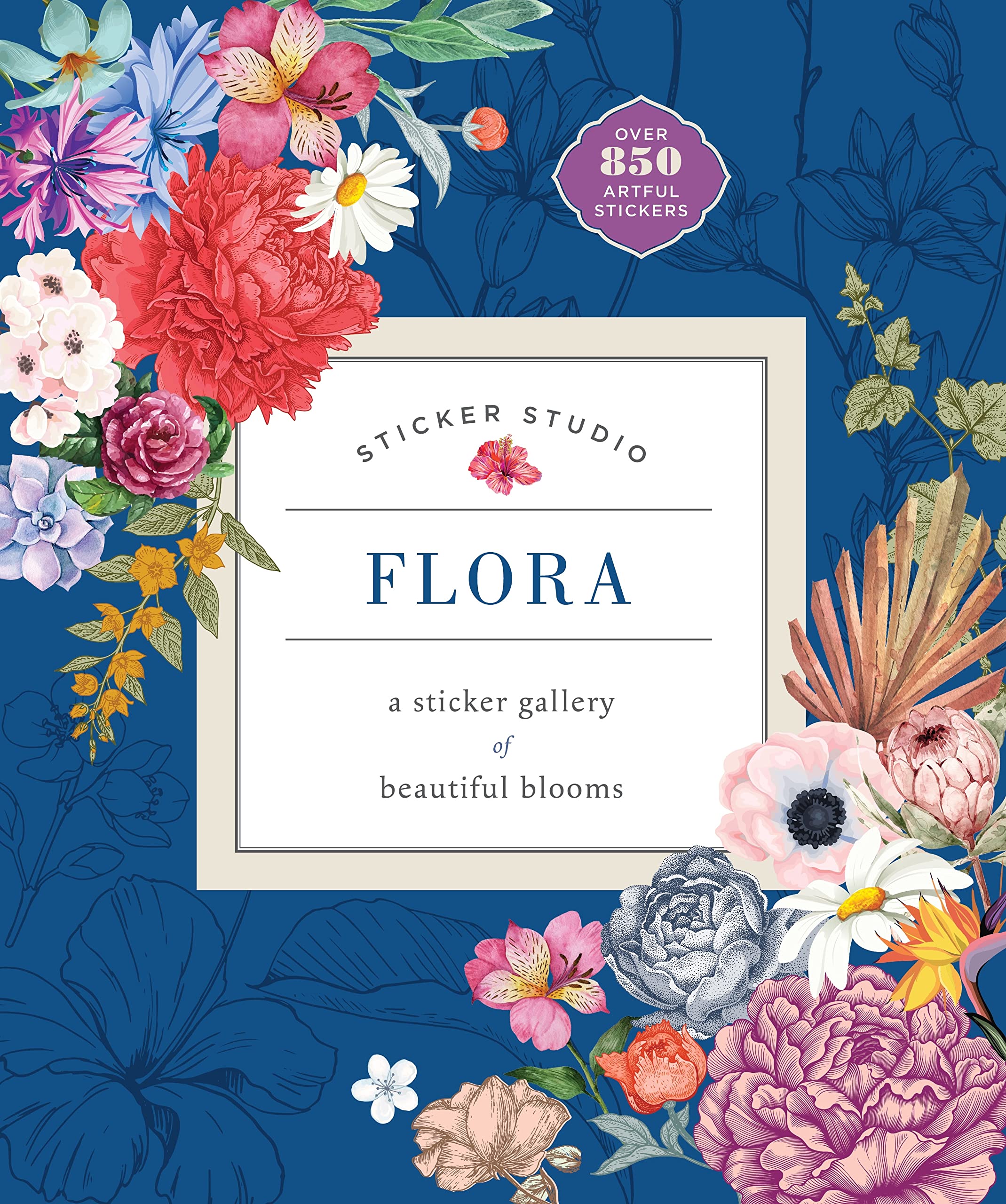 Livre de studio d’autocollants | Floral
