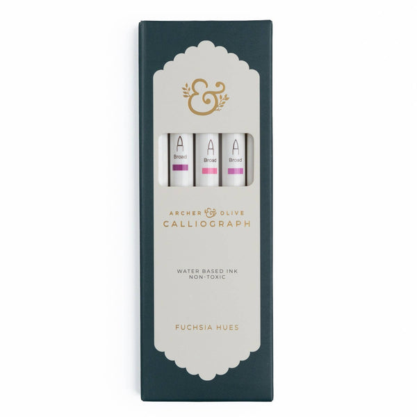 Fuchsia Hues Pen Sets | Acryolgraphs or Calliographs
