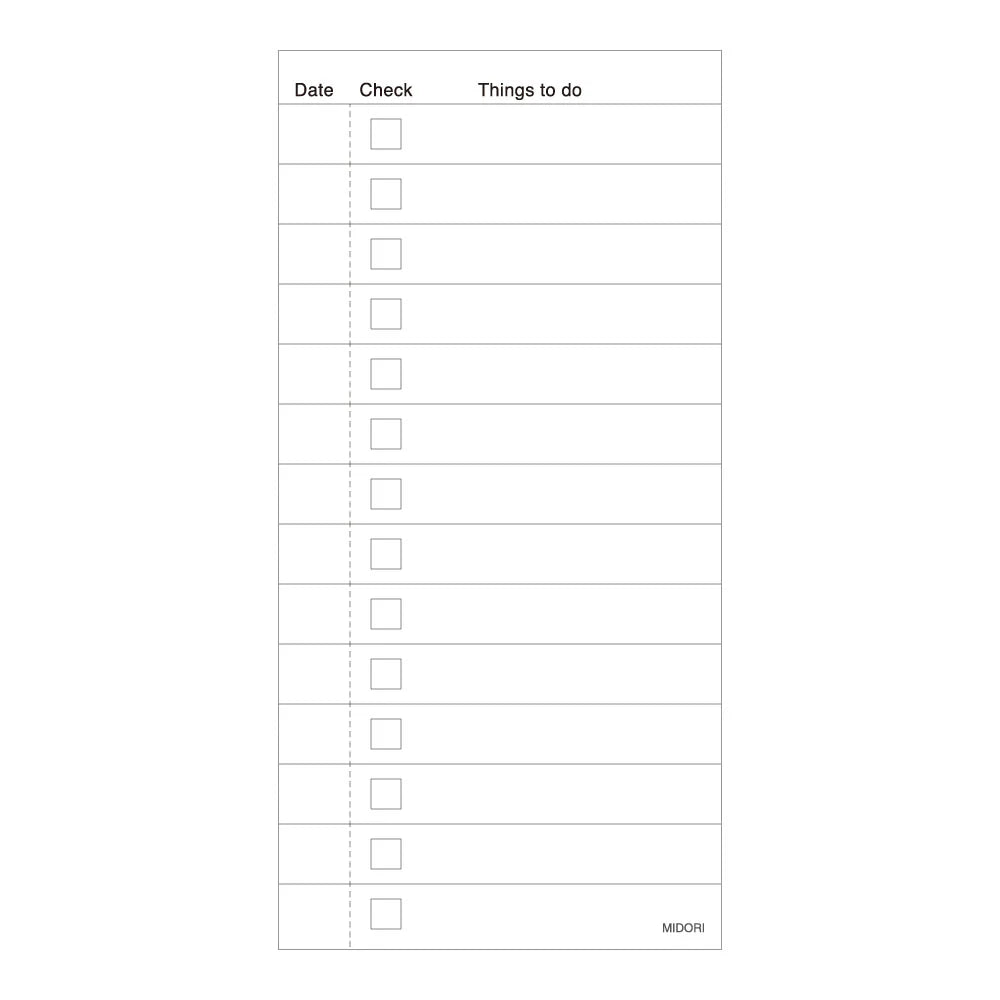 Navy To Do List Memo Pad