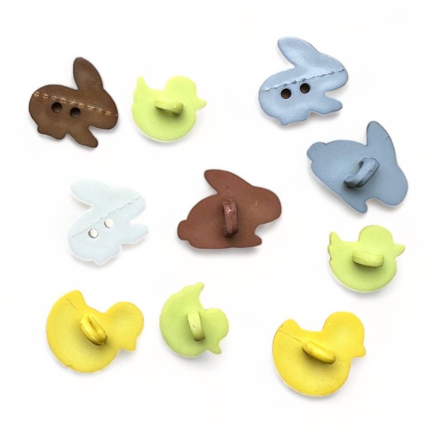 Ducks and Bunnies Craft Buttons